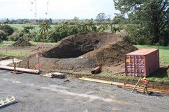 The flare pit…that tree behind it is getting nervous!